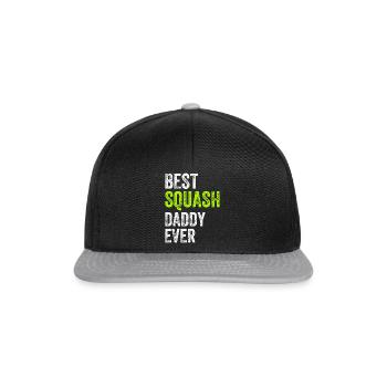 Best Squash Daddy Ever - Daddy Squash Player - Snapback Cap - black/grey - Front