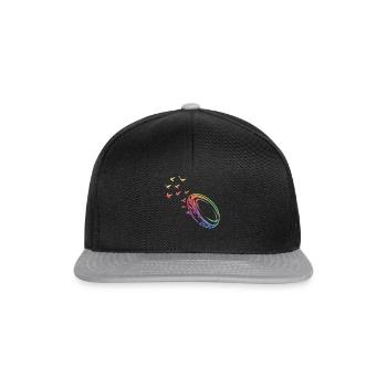 Saison de rugby Ballon de rugby Rugby - Casquette snapback - noir/gris - Devant