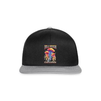Jellyfish Sting Survivor 20 - Snapback Cap - black/grey - Front