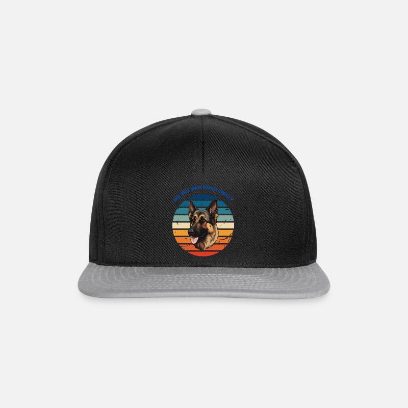 Die mit dem hund chillt - Snapback Cap - Schwarz/Grau