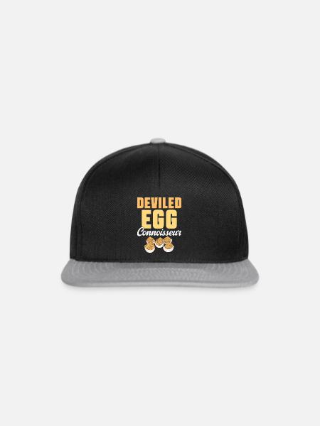 Gefüllte Eier Deviled Eggs - Snapback Cap - Schwarz/Grau