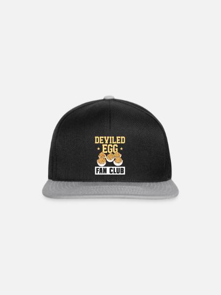 Gefüllte Eier Deviled Eggs - Snapback Cap - Schwarz/Grau