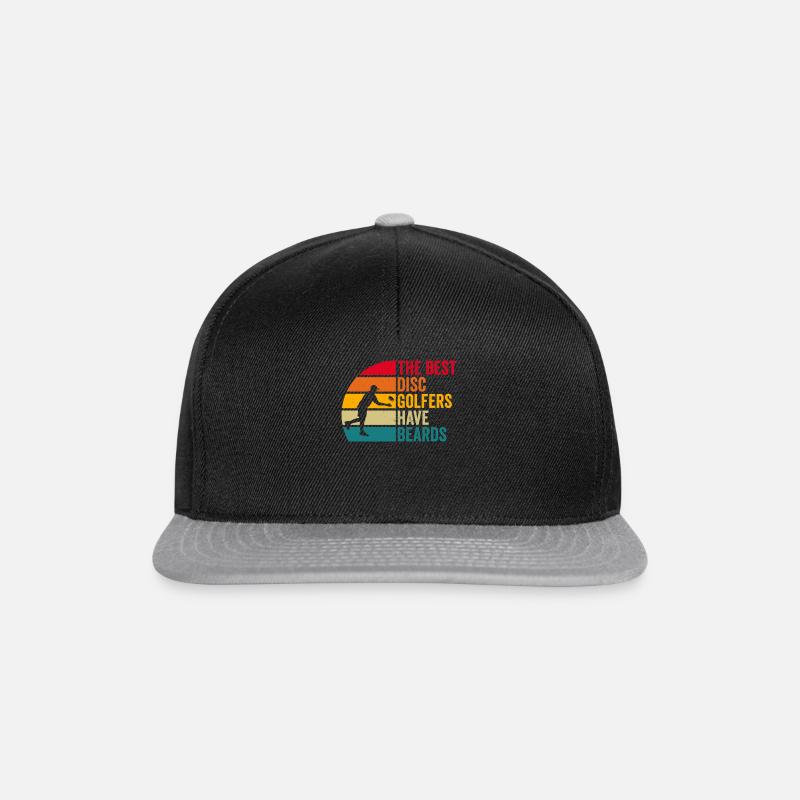 Disc Golfing - The best disc golfers have beards - Snapback Cap - Schwarz/Grau