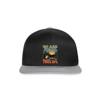 Go Ask Your Spl 23 - Snapback Cap - black/grey - Front