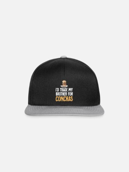 Concha Hispanic Mexikanisch Pan Dulce - Snapback Cap - Schwarz/Grau