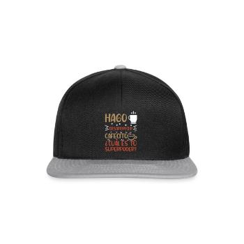 Cafecito Lover Drinking Cafecito Mix Cuban Coffee - Snapback Cap - black/grey - Front