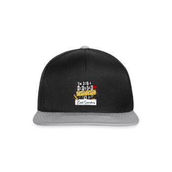 Je ne suis pas une secrétaire régulière, je suis une secrétaire cool F - Casquette snapback - noir/gris - Devant