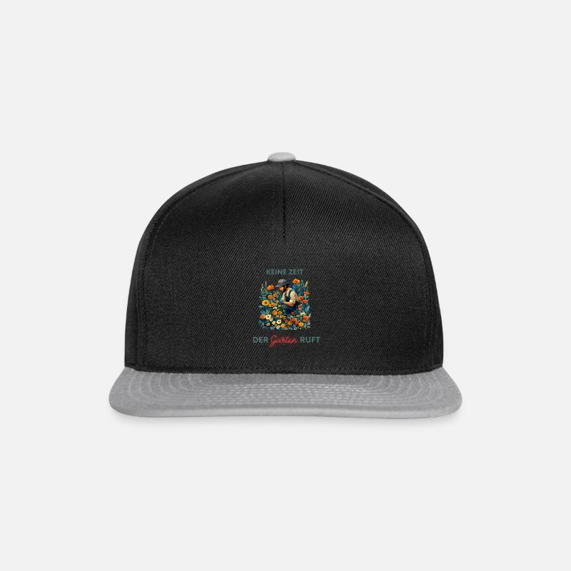 Gärtner Hobbygärtner Garten Gartenbau - Snapback Cap - Schwarz/Grau