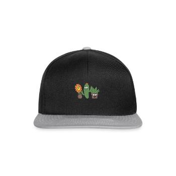 Hobby Gardener Gardening Funny Garden Plants - Snapback Cap - Schwarz/Grau - Vorne