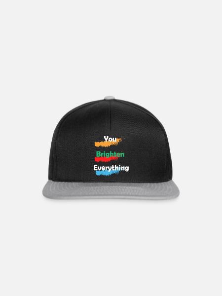 Du erhellst alles: Besonderes Vatertagsgeschenk - Snapback Cap - Schwarz/Grau
