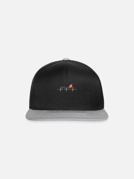 Robin Rotkehlchen - Snapback Cap - Schwarz/Grau