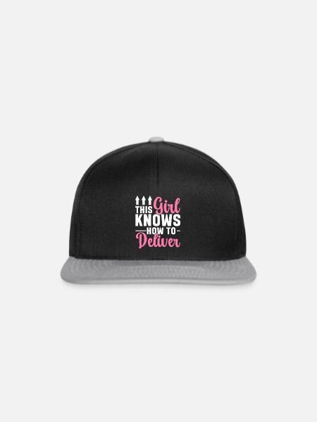 Lieferant Paket Lieferung - Snapback Cap - Schwarz/Grau