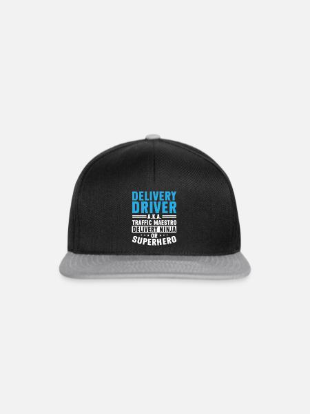 Lieferant Paket Lieferung - Snapback Cap - Schwarz/Grau
