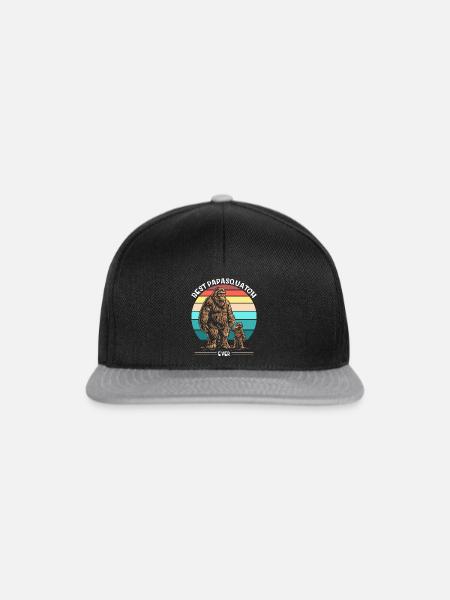 Best Papa Squatch Ever - Snapback Cap - Schwarz/Grau