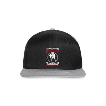 Je suis le meilleur combattant de Muay Thai - Funny Muay Thai - Casquette snapback - noir/gris - Devant