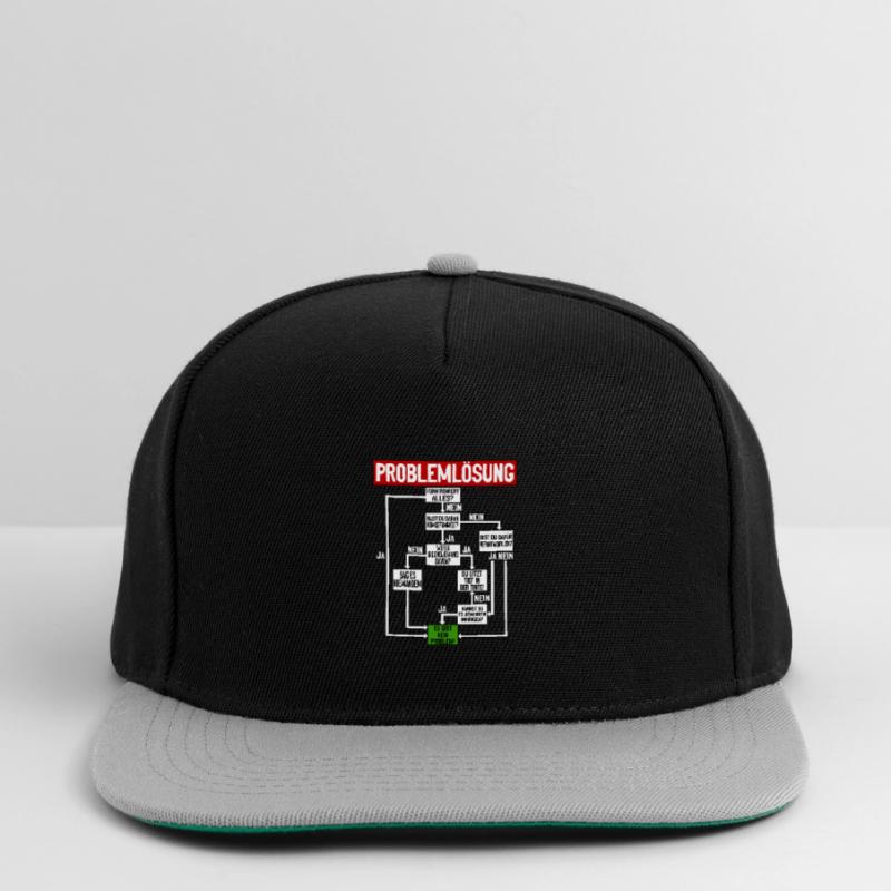 Problem solving Humorous instructions for everyday life Snapback Cap