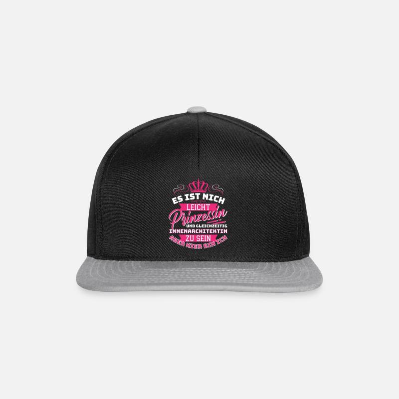 Princess & Interior Designer Interior Design - Snapback Cap - black/grey