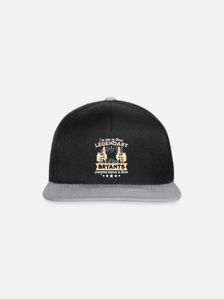 Legendäre Bryant Legende - Snapback Cap - Schwarz/Grau