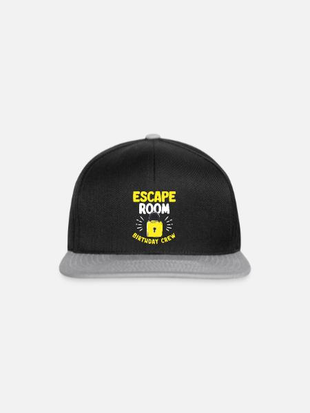Escape Room - Snapback Cap - Schwarz/Grau