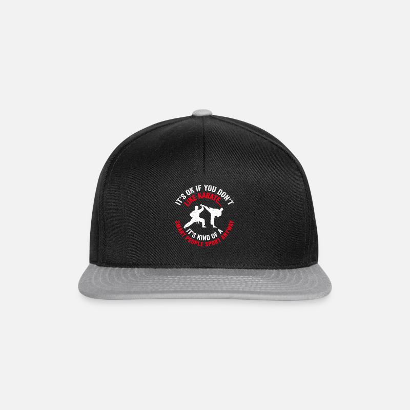 Karate Quotes Karate Sayings Karate Fighter - Snapback Cap - Schwarz/Grau