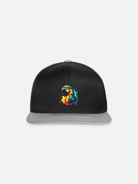 Papageie - Snapback Cap - Schwarz/Grau