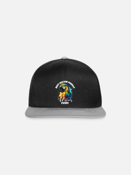 Beste Macaw Parrot Mama - Snapback Cap - Schwarz/Grau