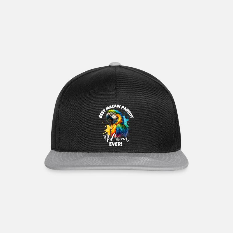Beste Macaw Parrot Mama - Snapback Cap - Schwarz/Grau
