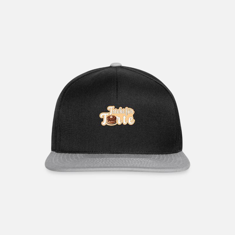 T comme gâteau - Casquette snapback - noir/gris