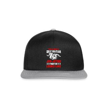 This is what a great Brazilian jiu jitsu fighter l - Snapback Cap - Schwarz/Grau - Vorne