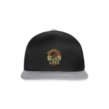 Birthday Downhill Bike Bike August 1962 - Snapback Cap - black/grey - Front