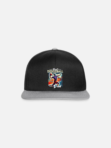 Dodgeball Papa - Snapback Cap - Schwarz/Grau