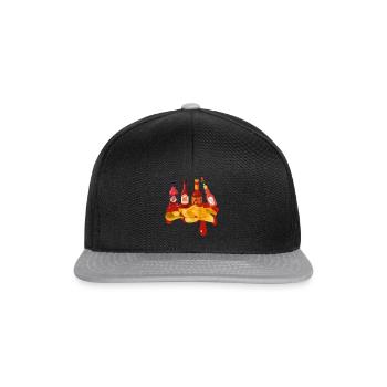 Spicy Chips with Sauces Lovers Spicy Food - Snapback Cap - black/grey - Front