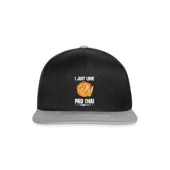 Pad Thai Thai Food Thai Cuisine Thailand - Snapback Cap - black/grey - Front