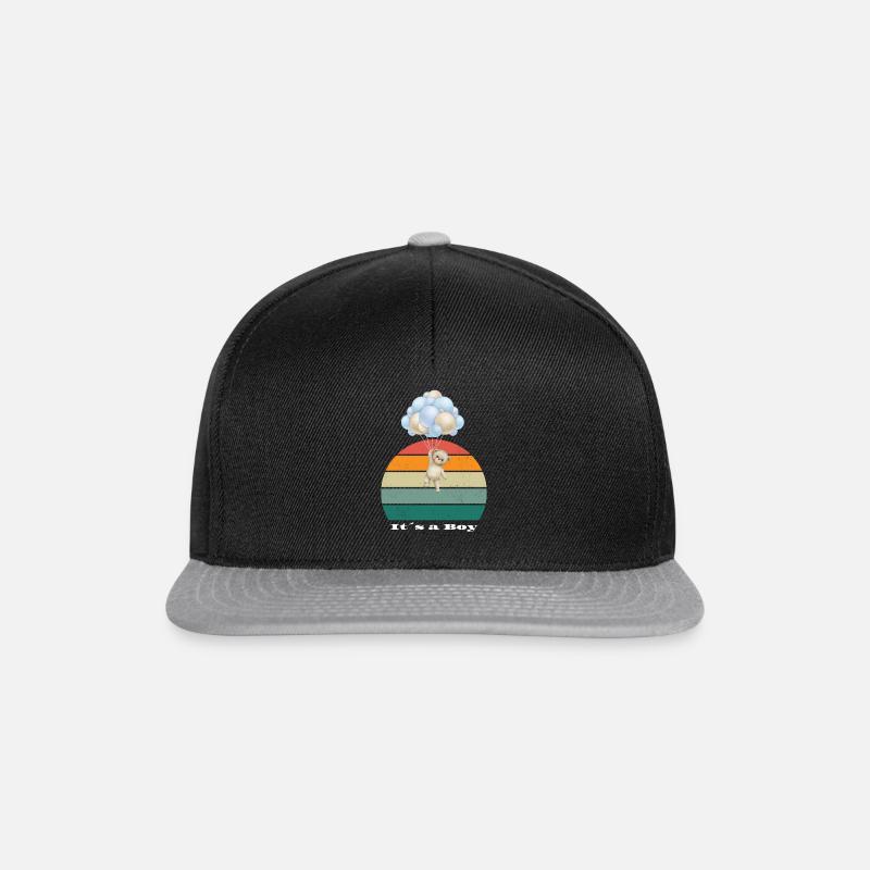 Es ist ein Junge - Snapback Cap - Schwarz/Grau