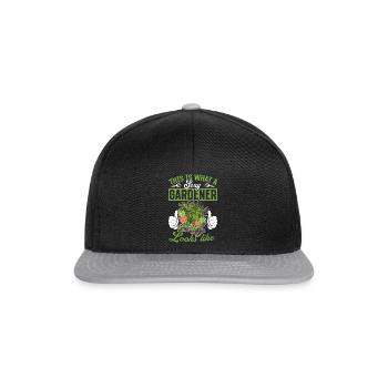 This is what a sexy gardener looks like - Hobby Ga - Snapback Cap - black/grey - Front