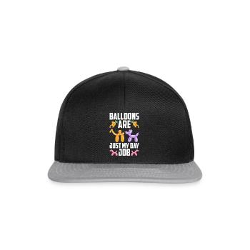 Ballon Twister Ballon Artiste Ballon Animaux - Casquette snapback - noir/gris - Devant