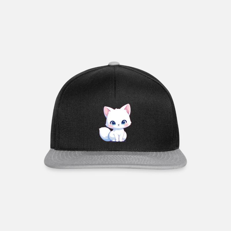 Arctic Fox Polarfüchse Polarfuchs - Snapback Cap - Schwarz/Grau