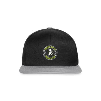 Chaque jour est la journée du tennis - Tennis Lover Tennis Play - Casquette snapback - noir/gris - Devant