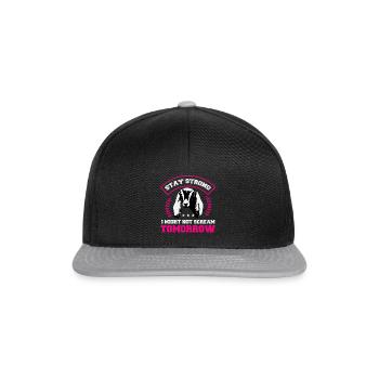 Murmures de chèvre nubienne - Casquette snapback - noir/gris - Devant
