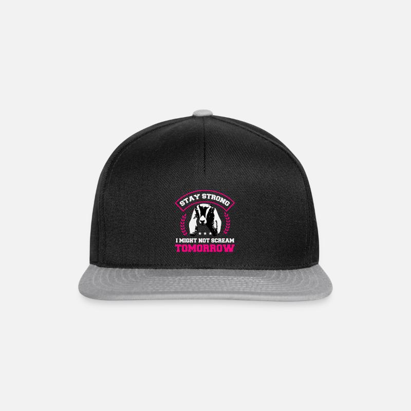 Nubisches Ziegengeflüster - Snapback Cap - Schwarz/Grau