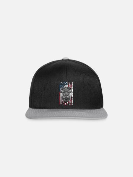 Bison US - Snapback Cap - Schwarz/Grau