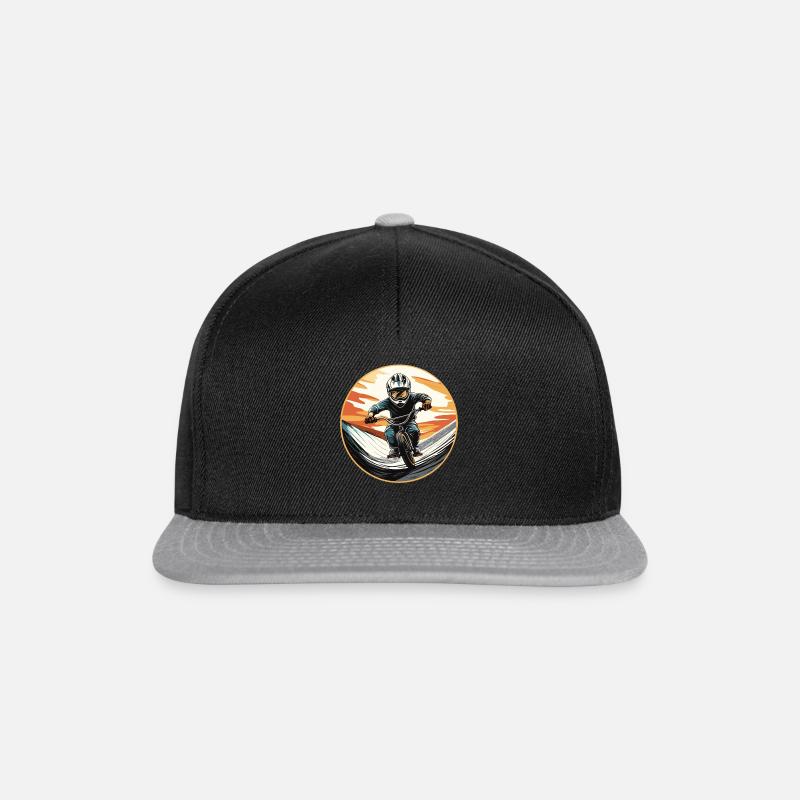 BMX Kid - Snapback Cap - Schwarz/Grau