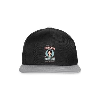 Mädchen Koreanische Herkunft Südkorea - Snapback Cap - Schwarz/Grau - Vorne