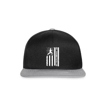 Meilleur combattant de taekwondo de tous les temps - US Flag Taekwondo - Casquette snapback - noir/gris - Devant