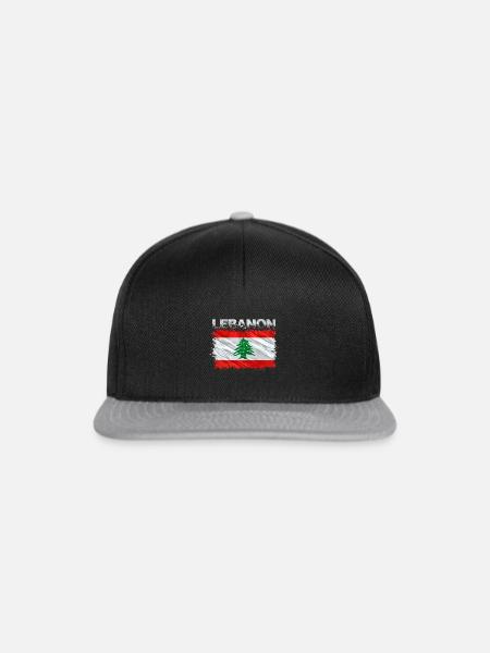 Libanon - Snapback Cap - Schwarz/Grau