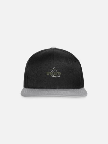 Walleye Whisperer - Snapback Cap - Schwarz/Grau