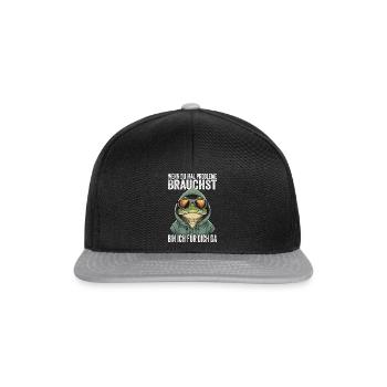 Si jamais vous avez besoin de problèmes, je suis là pour vous - Casquette snapback - noir/gris - Devant