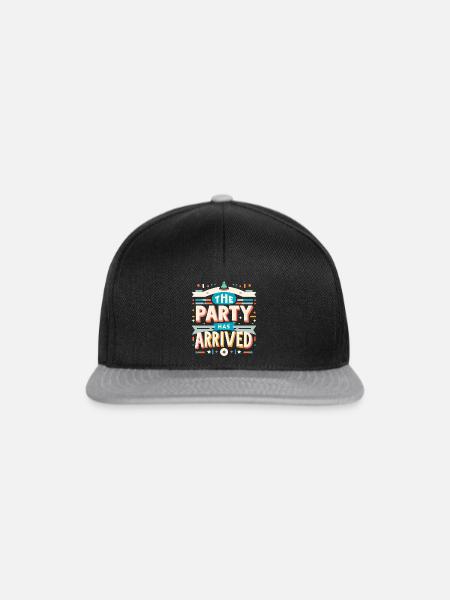 The Party Has Arrived 13 - Snapback Cap - Schwarz/Grau