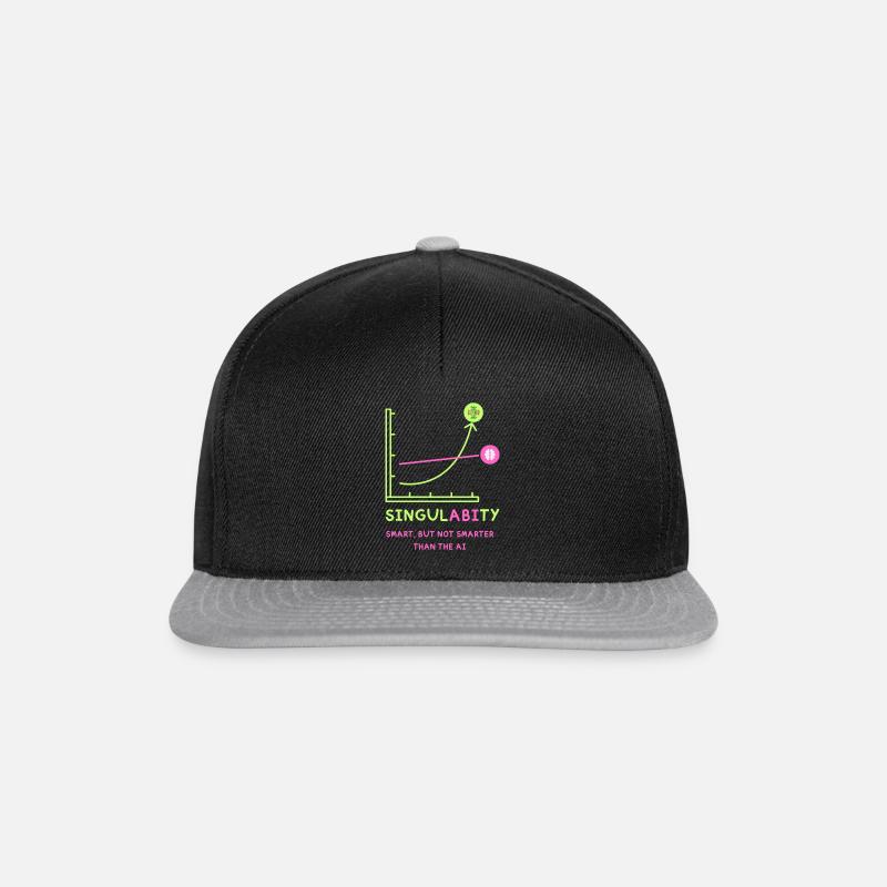 Abitur Abi Künstliche Intelligenz KI Abschluss AI - Snapback Cap - Schwarz/Grau