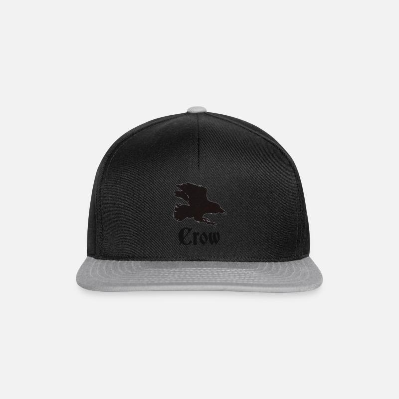 Schwarze Krähe - Snapback Cap - Schwarz/Grau